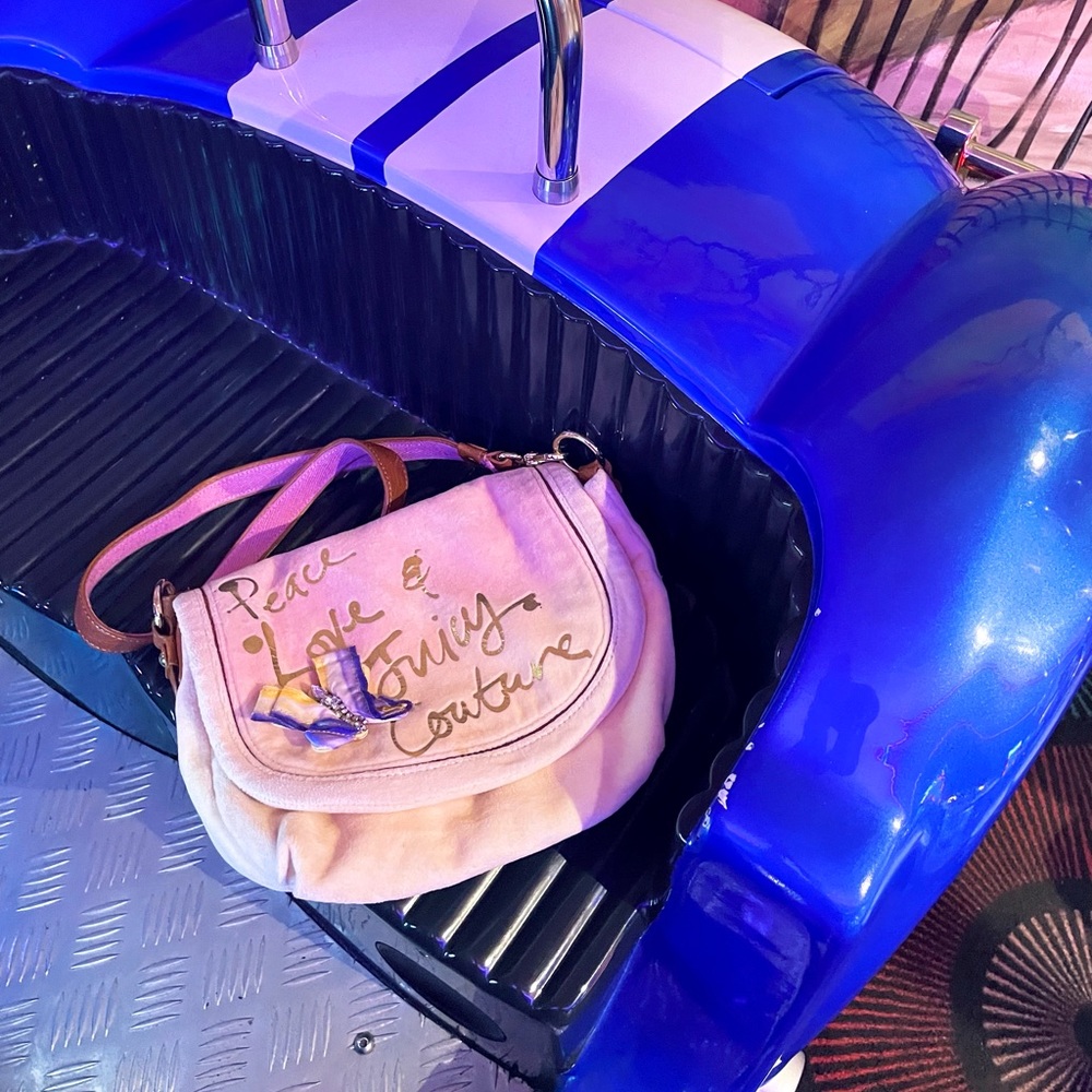 Y2K Juicy Couture Velour Crossbody Purse | Vintage Juicy Couture | Velour |